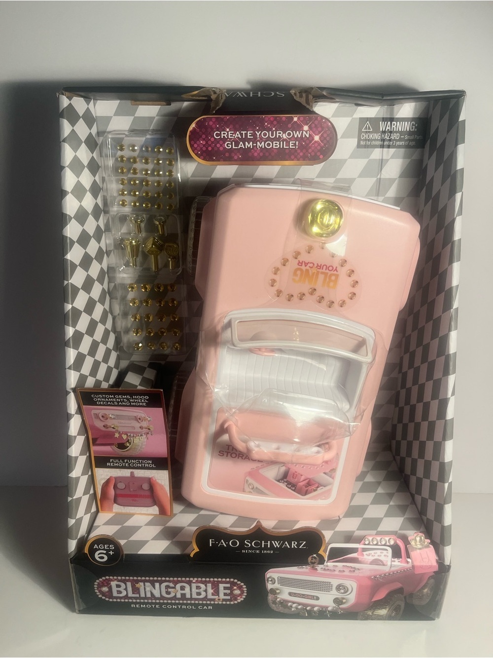 FAO Schwarz Blingable Pink Remote Control Car New in Box 🎀🎀🎀